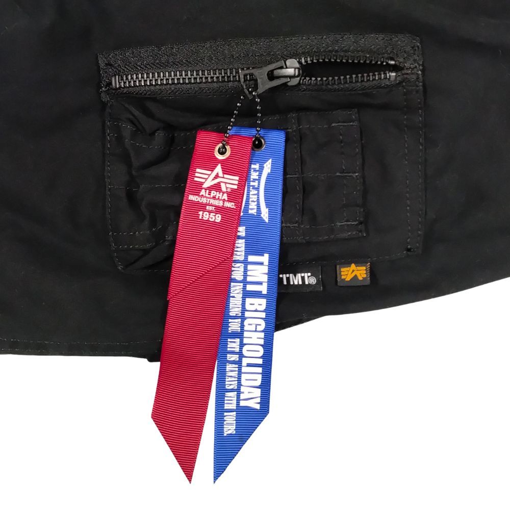 TMT ティーエムティー × ALPHA M-51 JKT バンダナライナー モッズコート ブラック サイズL 53037