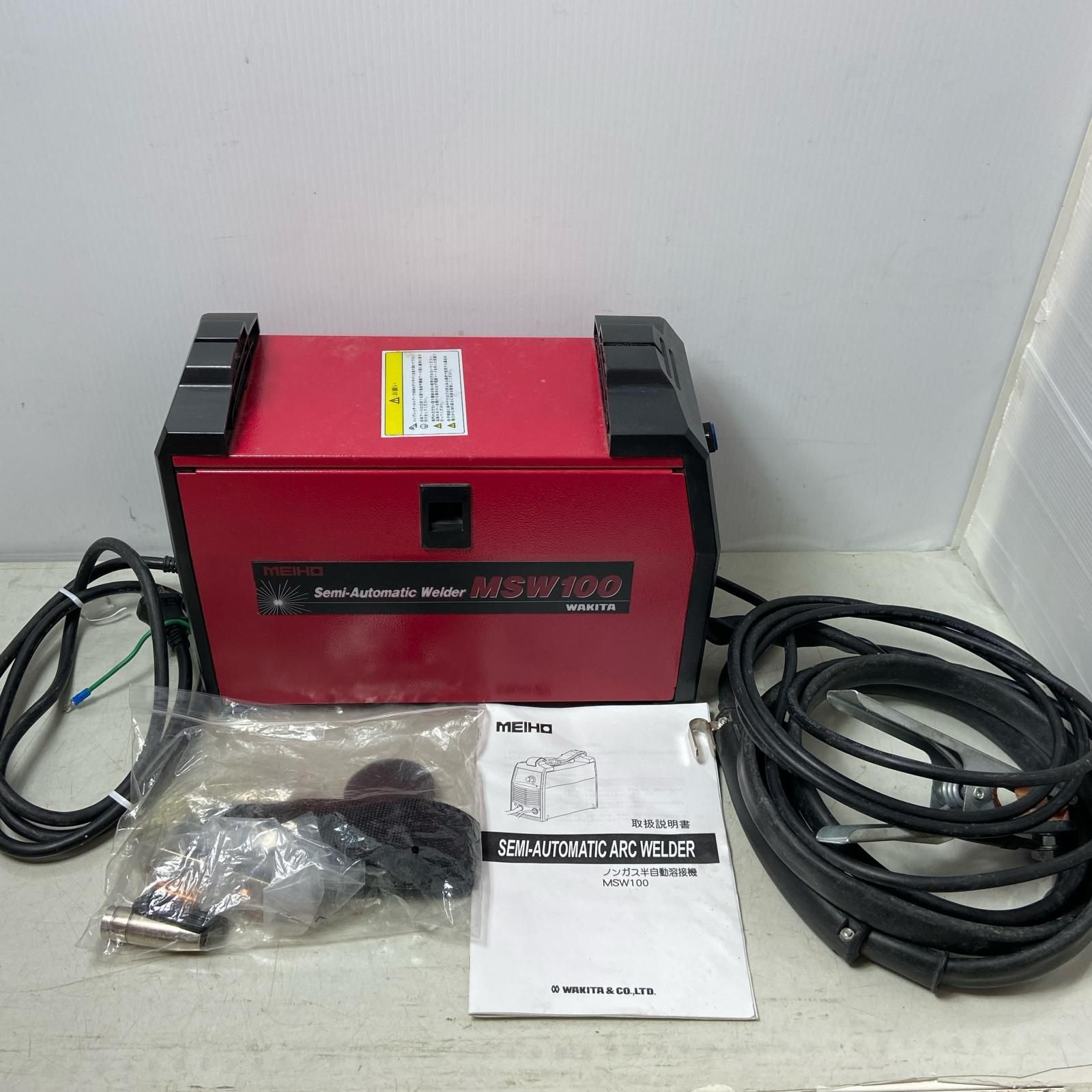 ΦΦMEIHO メイホー ＭＥＩＨＯ インバータノンガス半自動溶接機 MSW 100 レッド