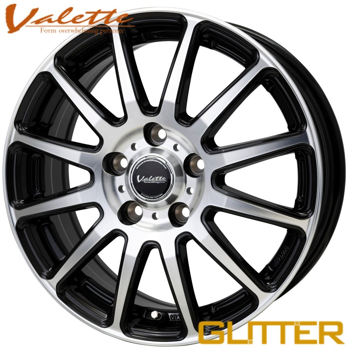 数量 ホットスタッフ ヴァレット グリッター 16 x 6 0 40 5 H 114 3 ブラックポリッシュ BK P VG 08 ｘ4本