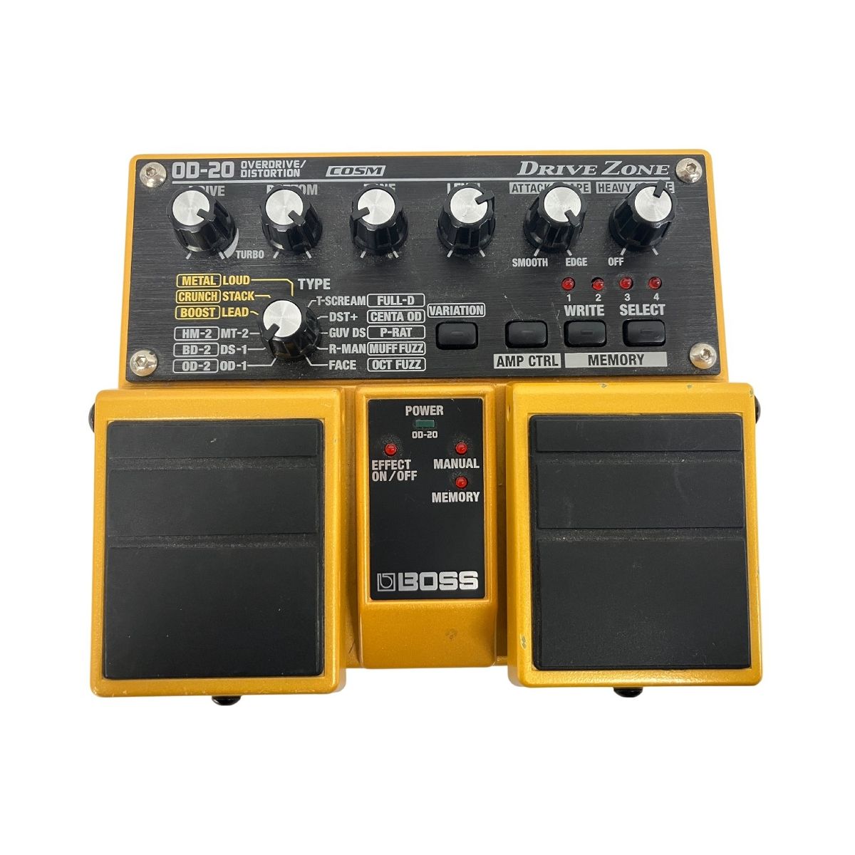 BOSS ボス OD 20 OverDrive Distortion DRIVE ZONE オーバードライブ ディストーション エフェクター ギター