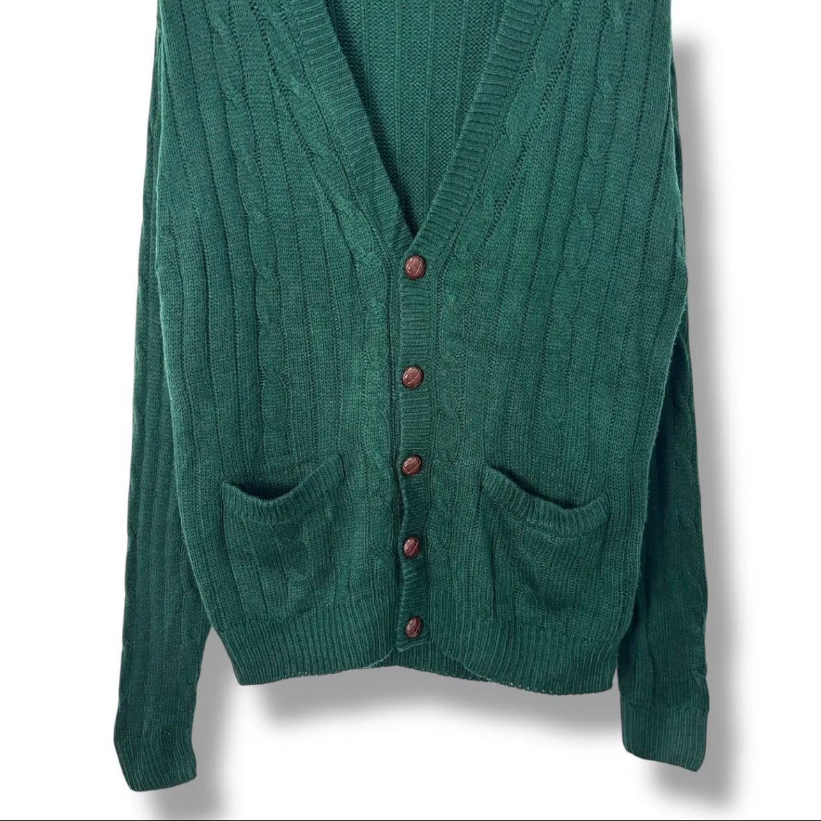 90s TOWNCRAFT Acrylic Knit Cardigan 【S】 90年代 タウンクラフト