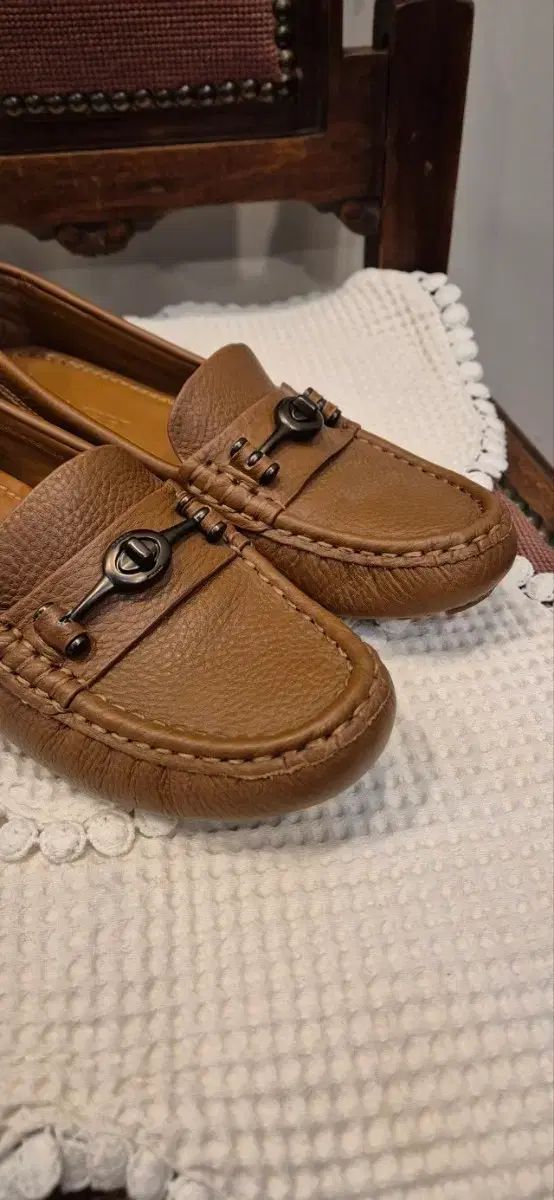 コーチ キャメルブラウン ローファー 37