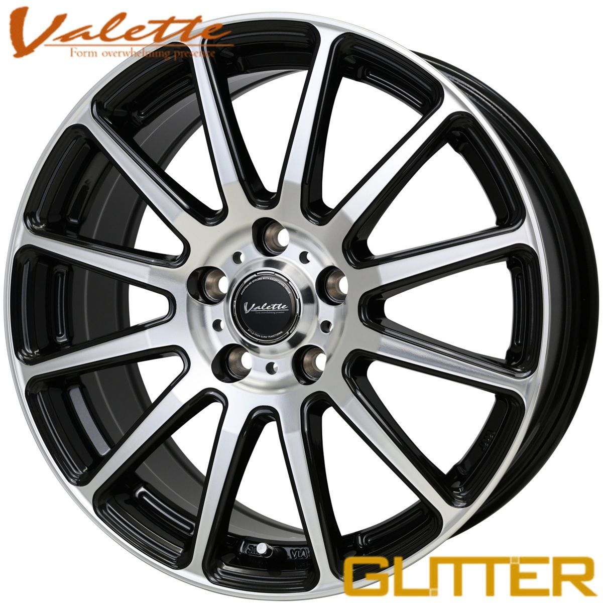 数量 ホットスタッフ ヴァレット グリッター 17 x 7 0 48 5 H 114 3 ブラックポリッシュ BK P VG 11 ｘ4本