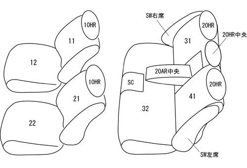 Clazzio クラッツィオ シートカバー Prime プライム フォレスター SH 5 SHJ H 19 12～H 24 10 EF 8150 クロスオーバー 車両保険