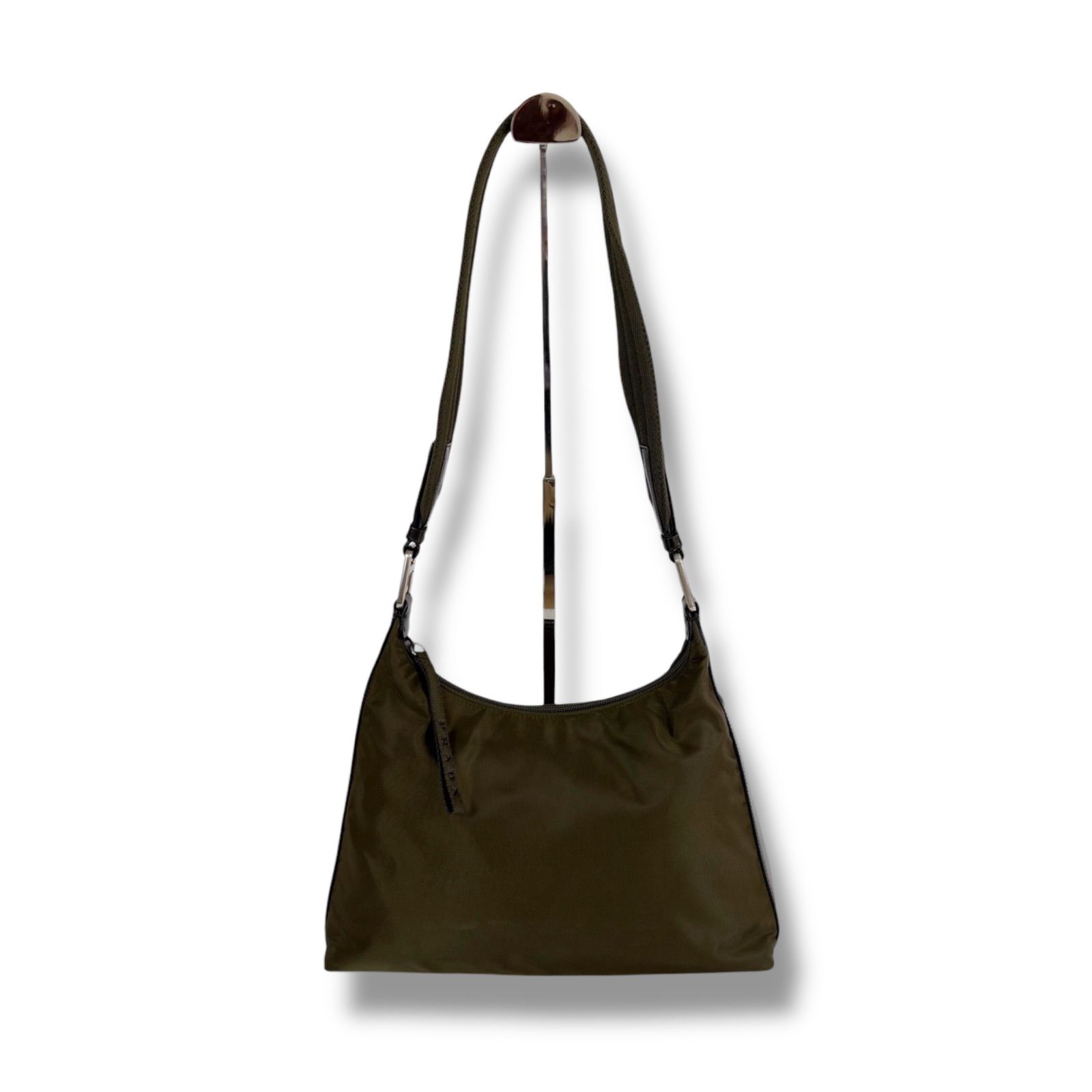 プラダ PRADA グリーン ナイロン テスート ワンショルダーバッグ カーキ プラダ PRADA ワンショルダーバッグ テスートナイロン カーキ グリーン