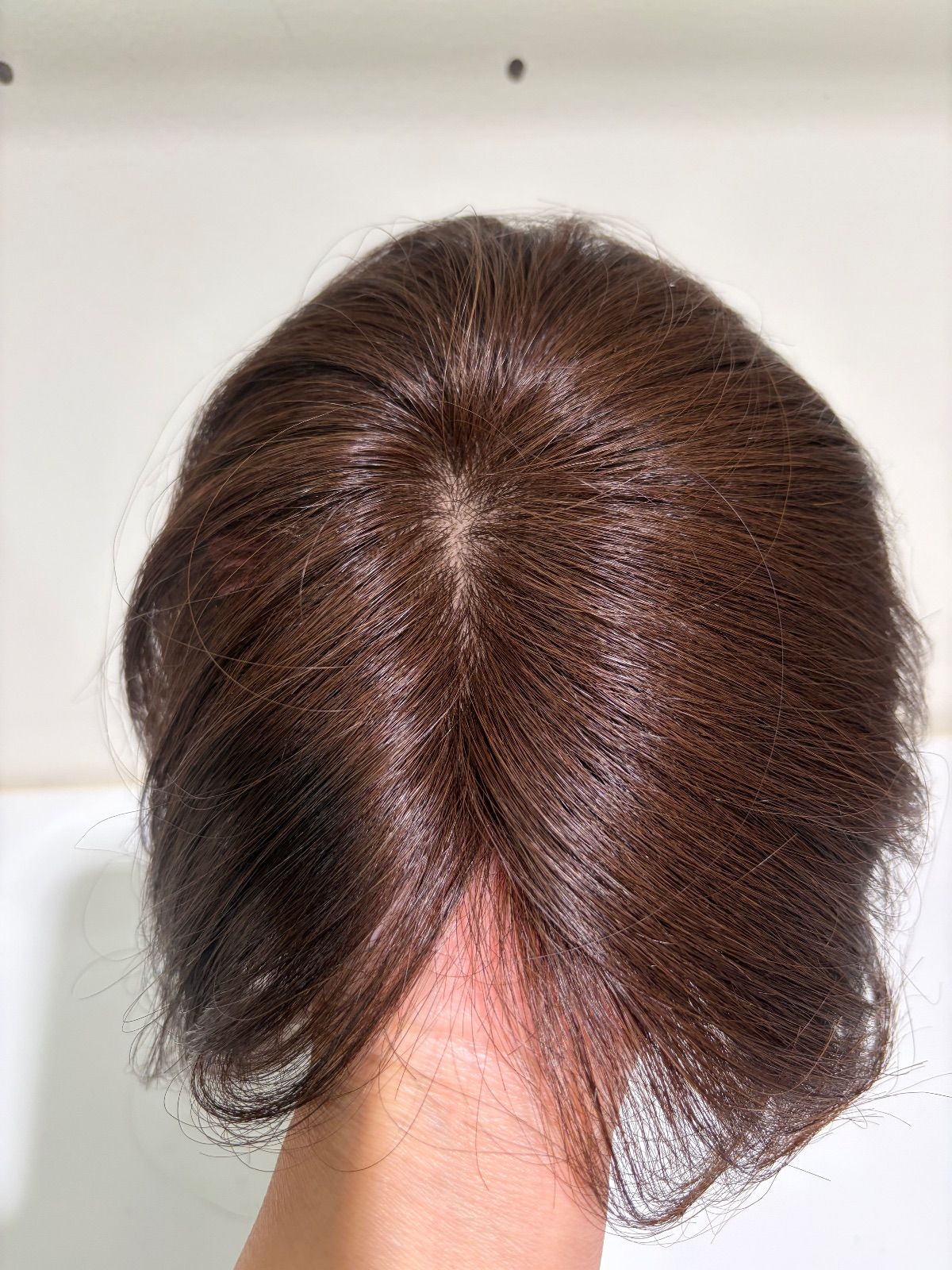 自然 一点 ヘアピース 部分ウィッグ