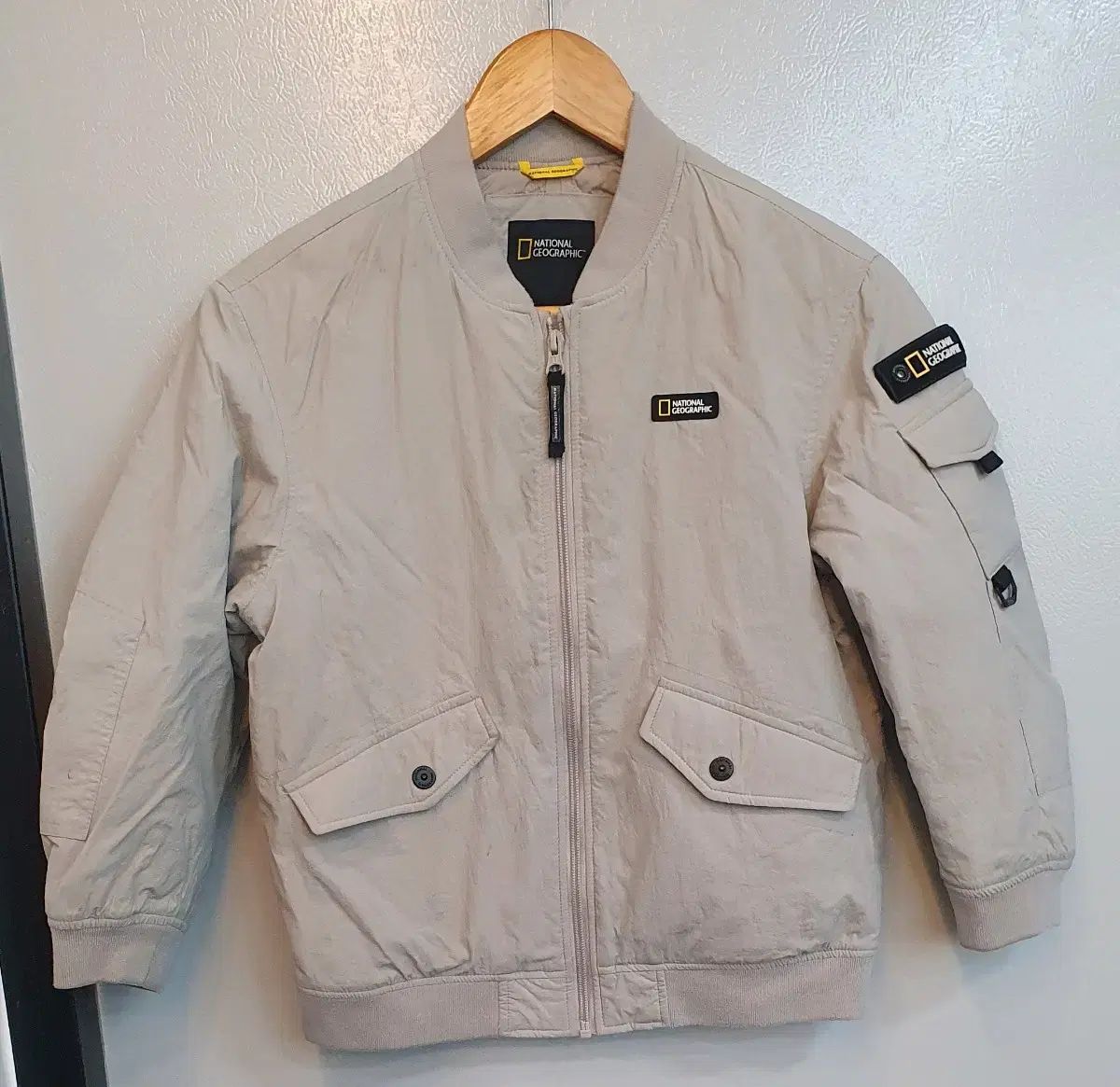 ナショナルジオグラフィック キッズ ブルゾン 裏地キルティング アウター 130