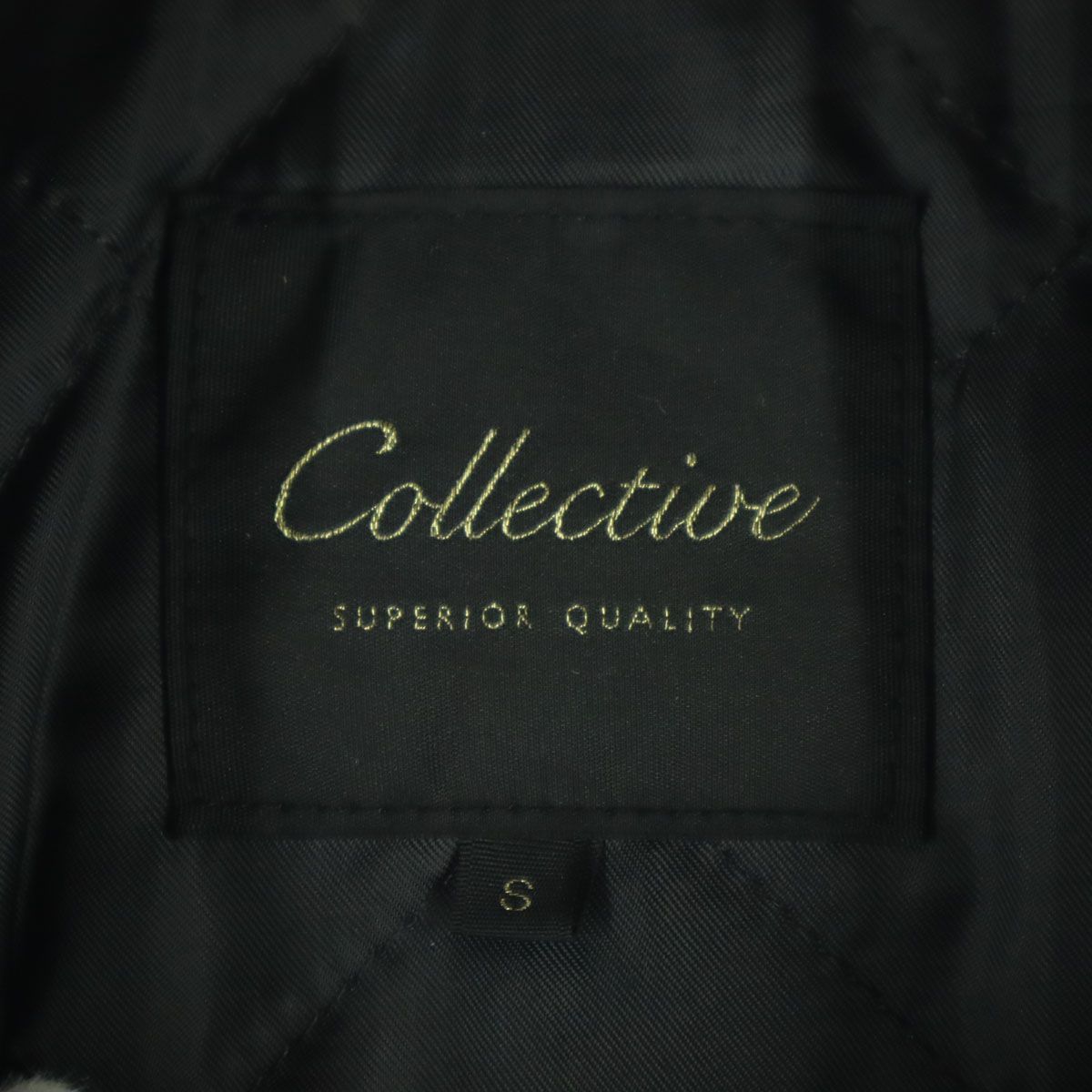 collective コレクティブ 長袖 レザー シングルライダースジャケット S 