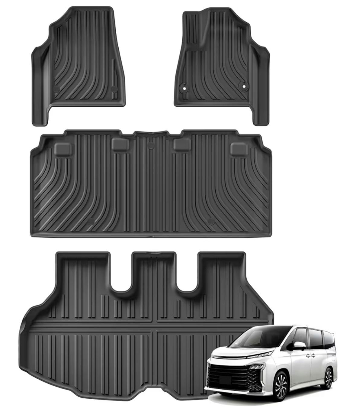 トヨタ ヴォクシー ノア90系 全グレードに対応 フロアマット ラゲッジマット NOAH VOXY 90系 立体カーマット トランクマット