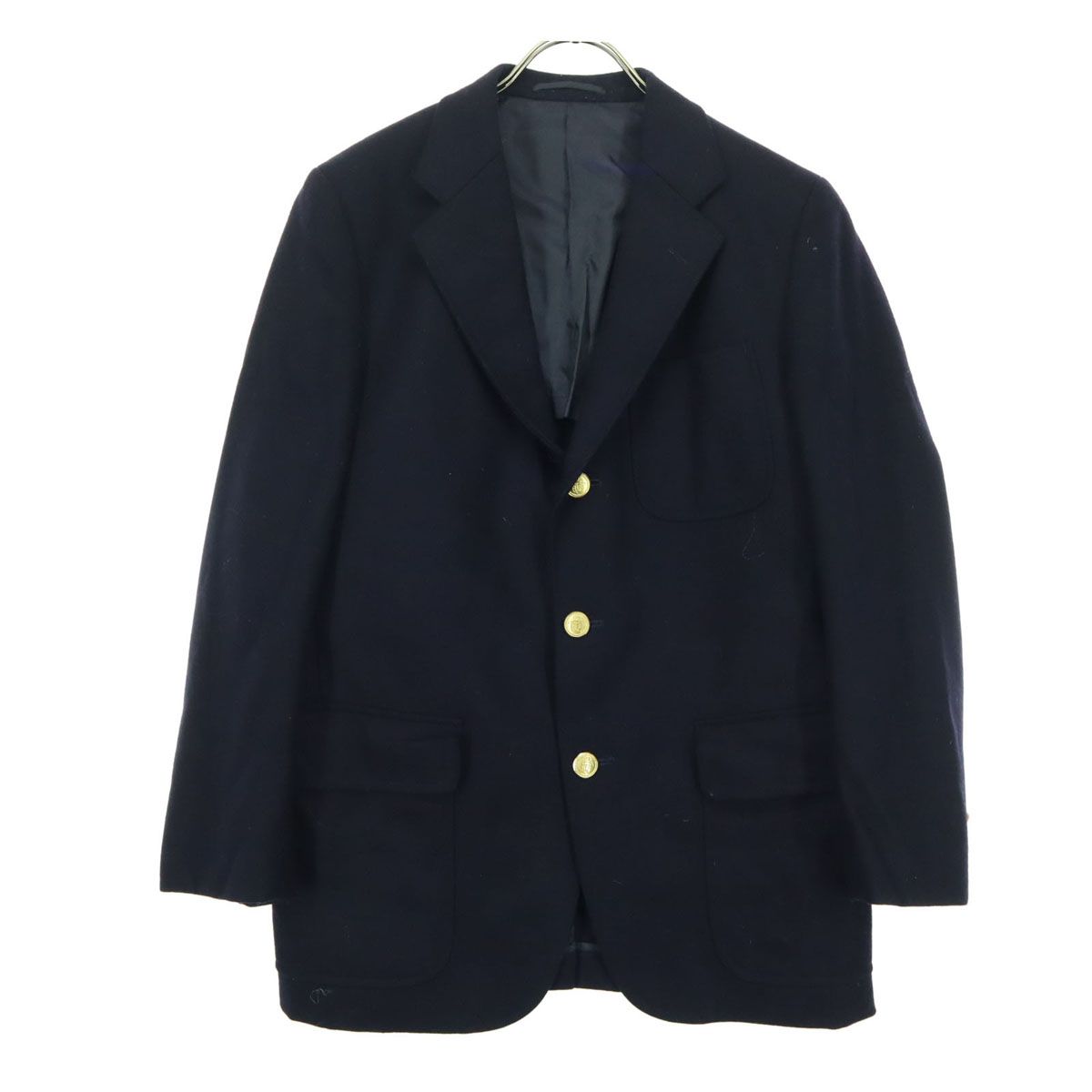 J.PRESS ジェイプレス 長袖 金ボタン ブレザー ネイビー 紺ブレ メンズ