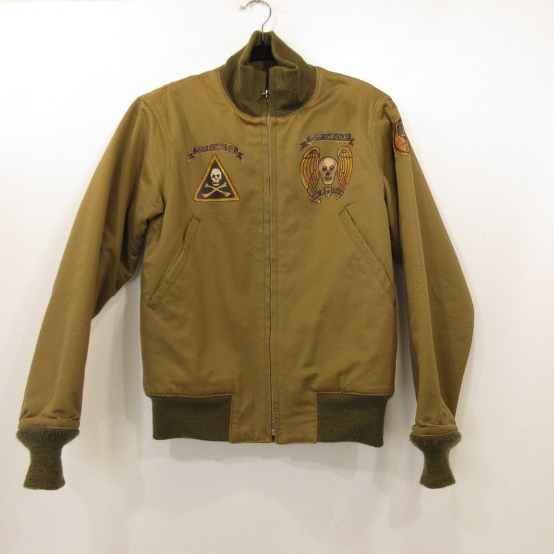 【姫路東店】 中古 The REAL McCOY'S | ザリアルマッコイズ ボンバージャケット 31st BOMB SQ. MJ16105 ブラウン サイズ：S 【93】 姫路東店】 中古 The REAL McCOY'S | ザリアルマッコイズ ボンバー