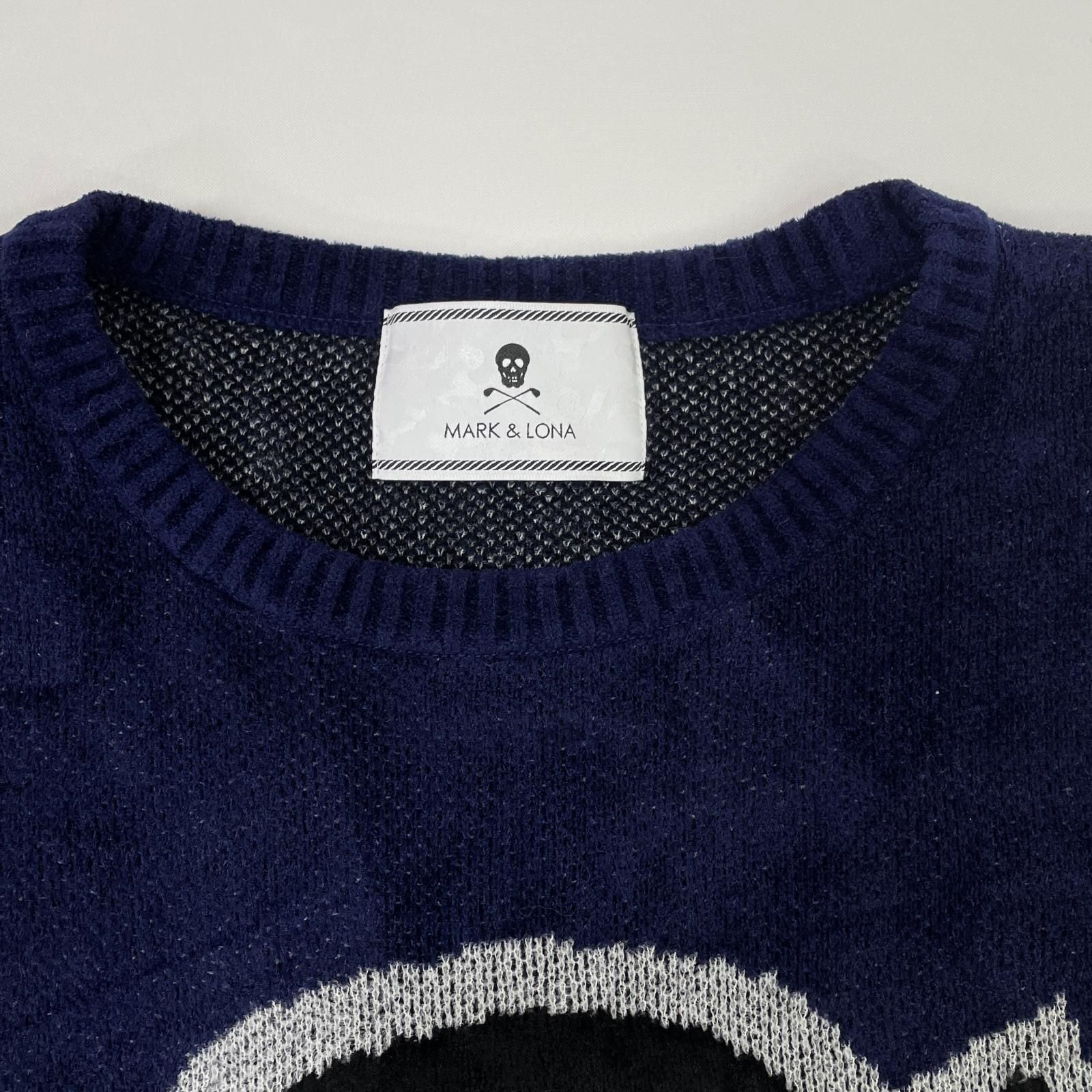 中古 メンズ マークアンドロナ MARK&LONA セーター 48(L) ネイビー