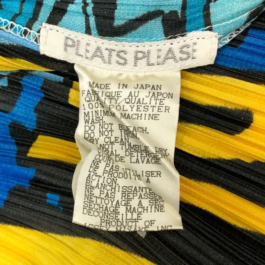 プリーツプリーズ イッセイミヤケ 長袖シャツ コミック柄 レディース