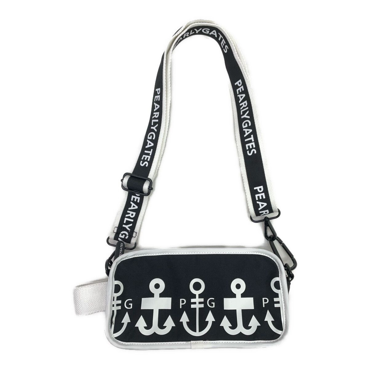 中古 パーリーゲイツ PEARLY GATES ショルダーバッグ ネイビー 紺