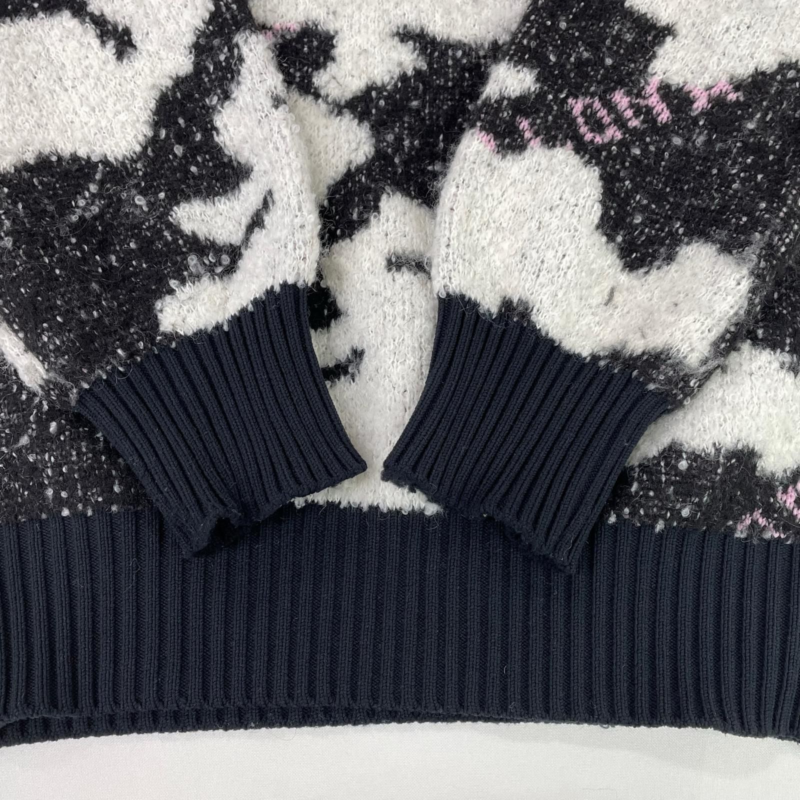 中古 メンズ マークアンドロナ MARK&LONA セーター 46(M) 黒×白