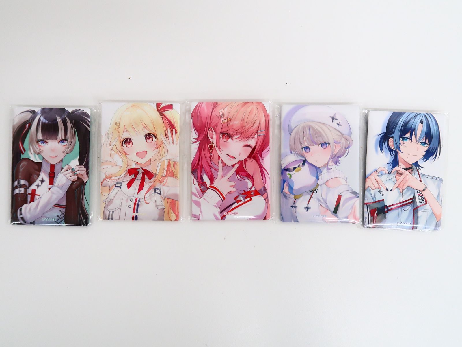 5点セット ホロライブ ReGLOSS スクエア缶バッジ 応援イラストver