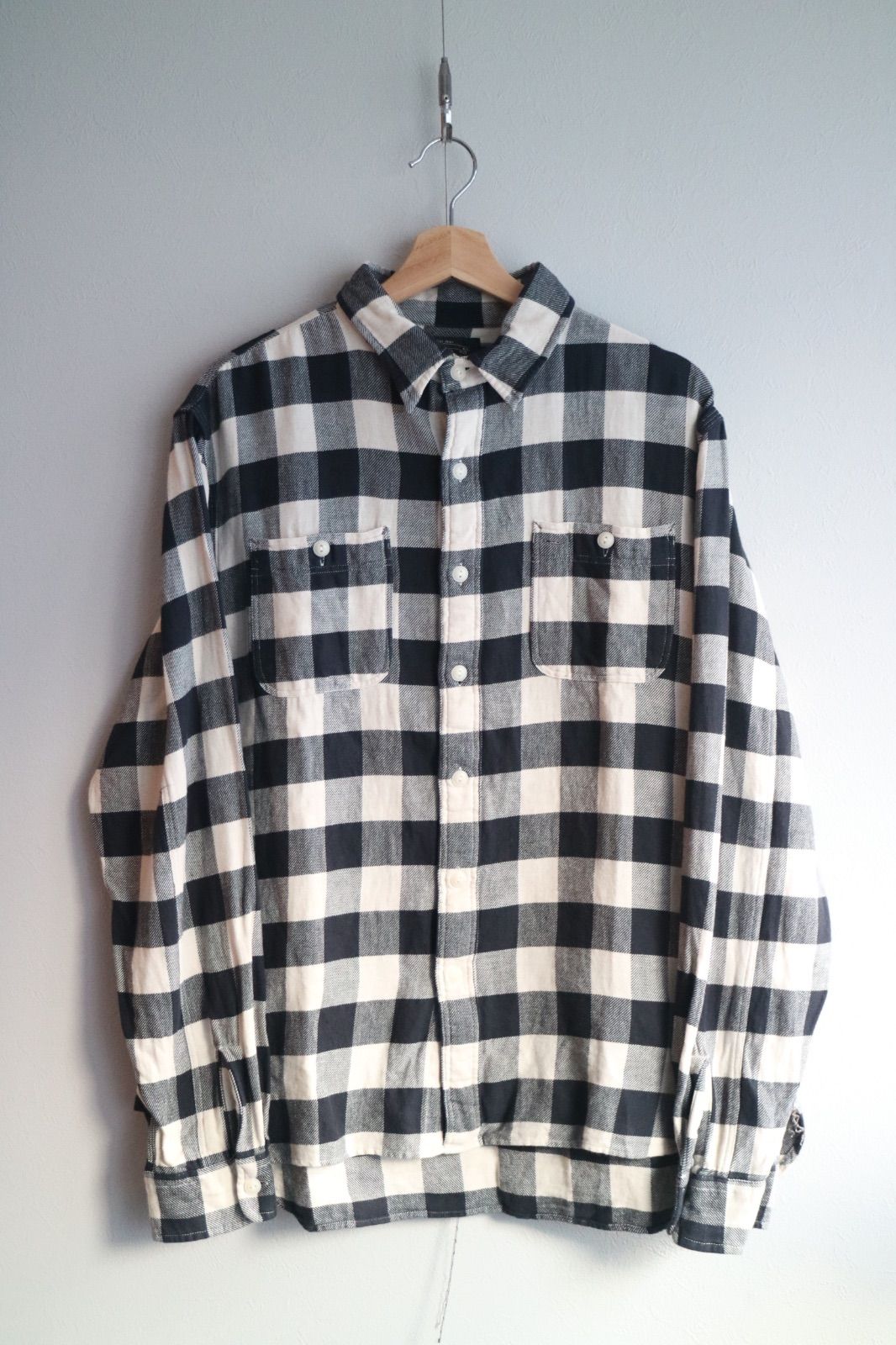 Double RL for Ron Herman バッファローチェック ツイル ワークシャツ ダブルアールエル ロンハーマン ラルフローレン L