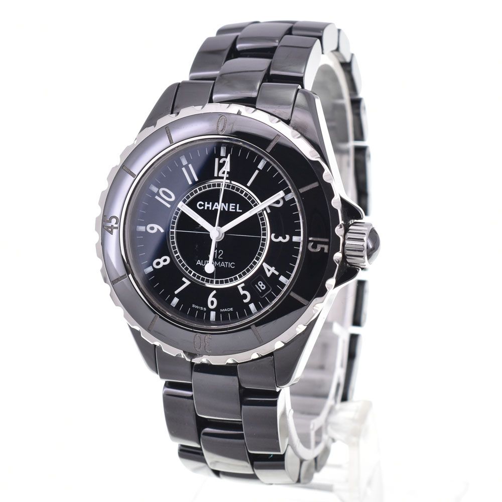 シャネル CHANEL H0685 J12 デイト ブラックセラミック 自動巻き