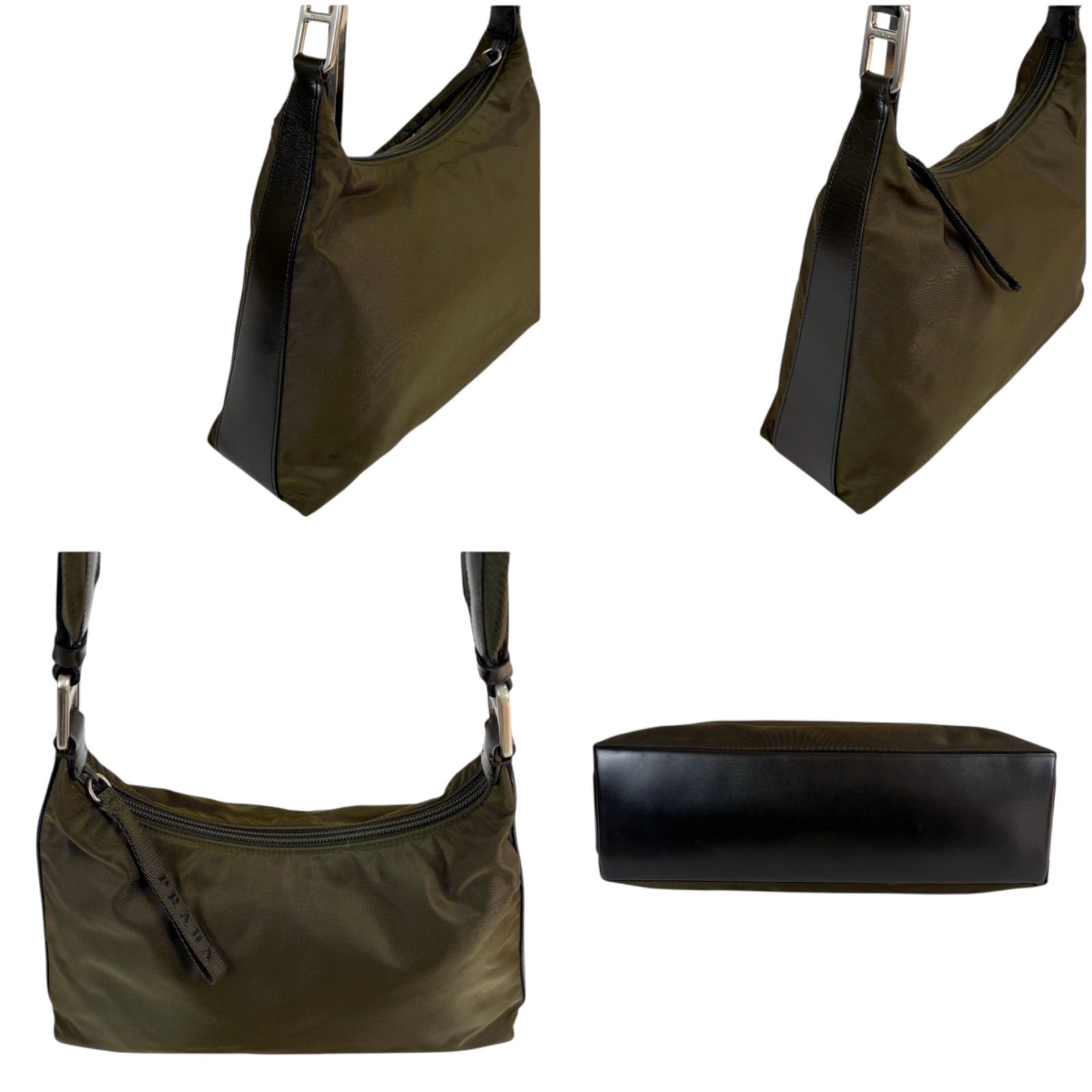 プラダ PRADA グリーン ナイロン テスート ワンショルダーバッグ カーキ プラダ PRADA ワンショルダーバッグ テスートナイロン カーキ グリーン