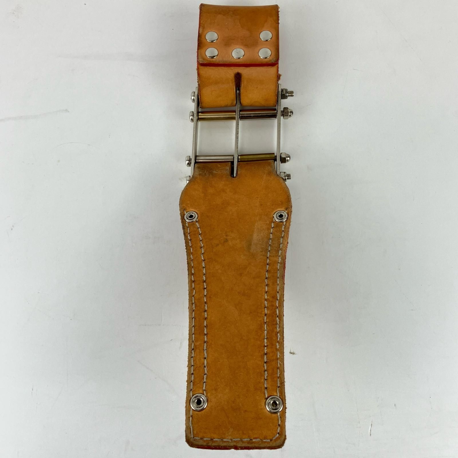 ЗЗKNICKS シノ差し ベルトループ ロングアルミ金具付 KN-100 RDX-3 キャメル