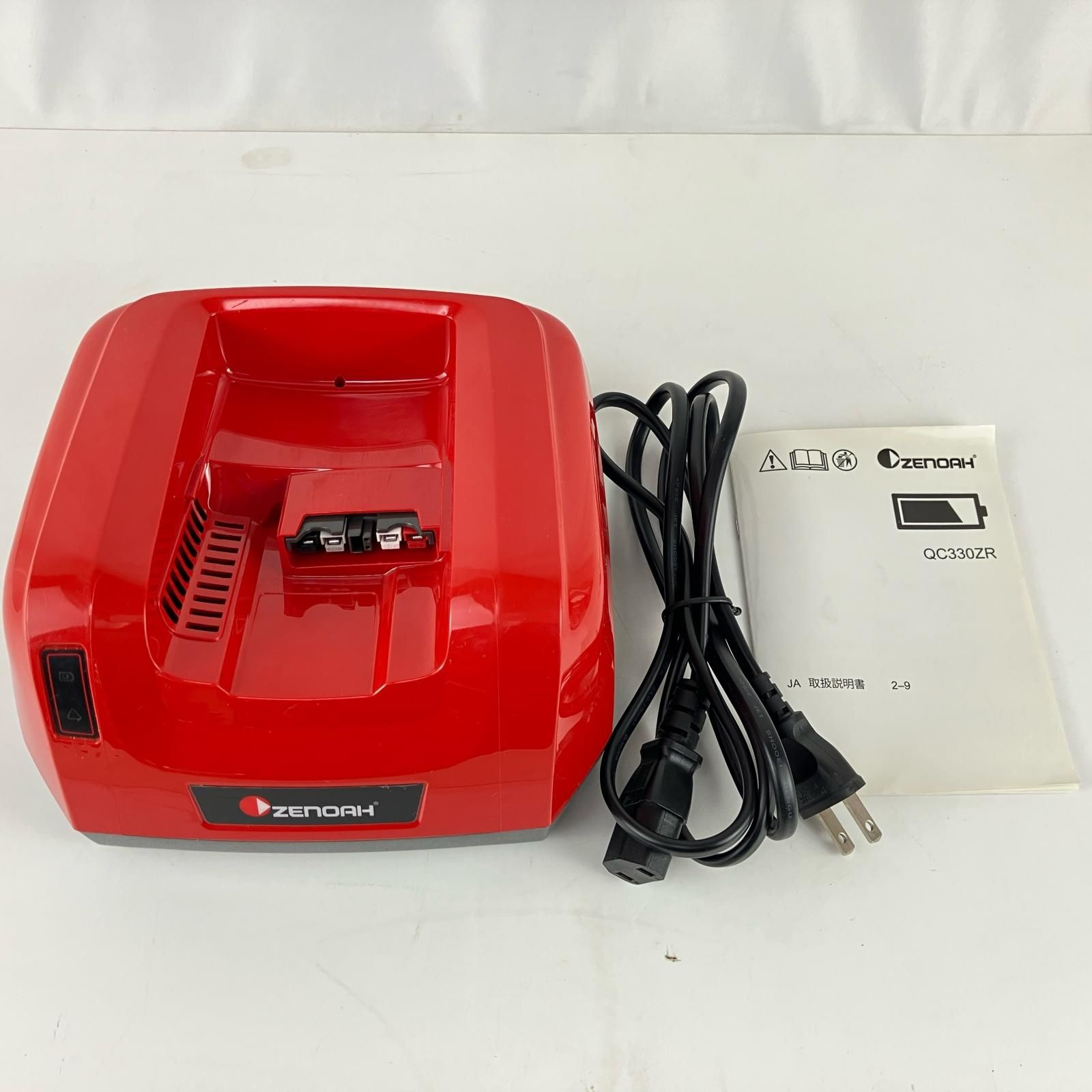 ЗЗZENOAH ゼノア 100 v バッテリー充電器 コード付 QC 330 ZR レッド