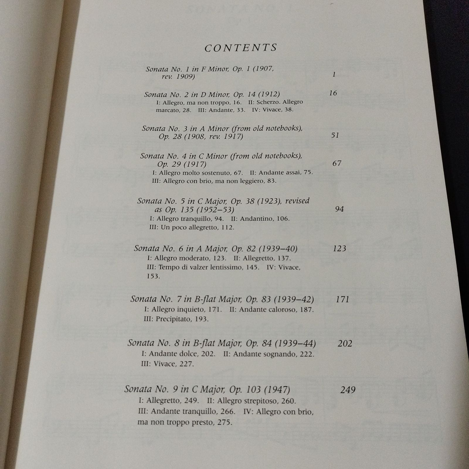 ピアノソロ プロコフィエフ ピアノ・ソナタ全集 No.1-9 Dover社 楽譜