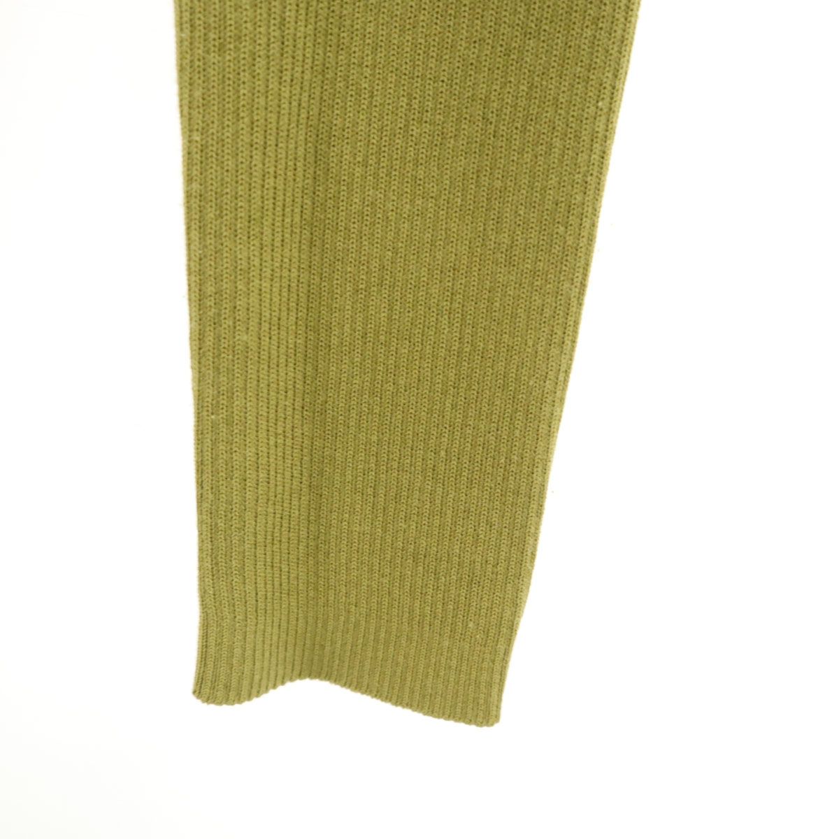 Rene ルネ 日本製 長袖 ジップアップ リブ ニットカーディガン 38