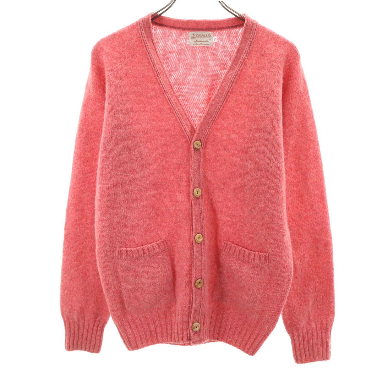 美品 INVERALLAN インバーアラン スコットランド製 長袖 Vネック ニットカーディガン 40 ピンク レディース 美品 INVERALLAN インバーアラン スコットランド製 長袖 Vネック