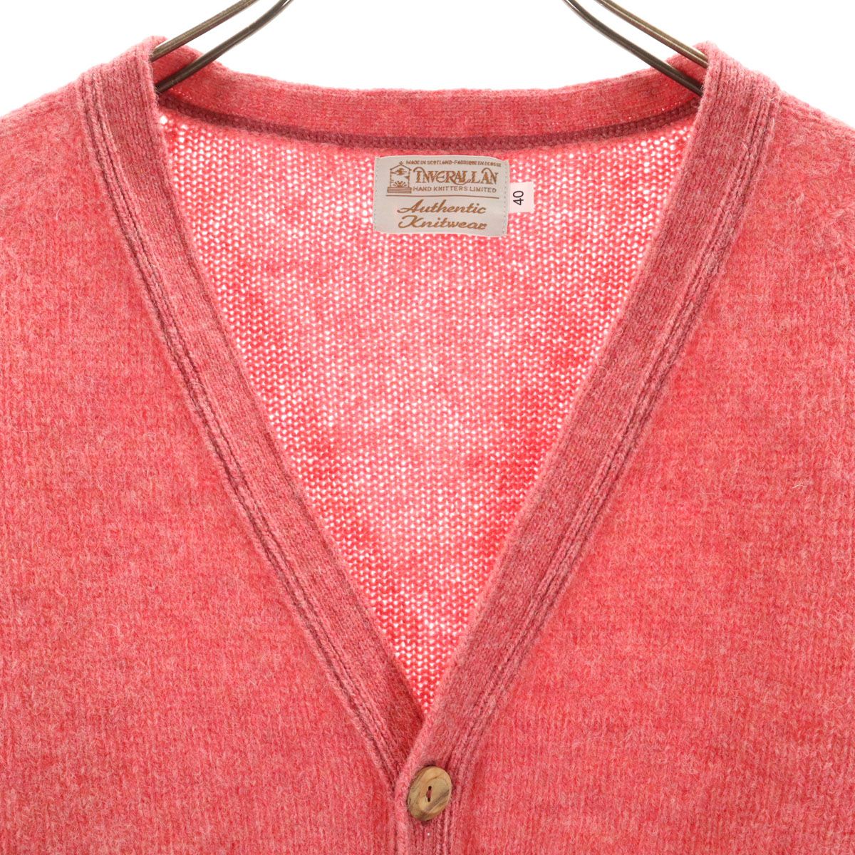 美品 INVERALLAN インバーアラン スコットランド製 長袖 Vネック