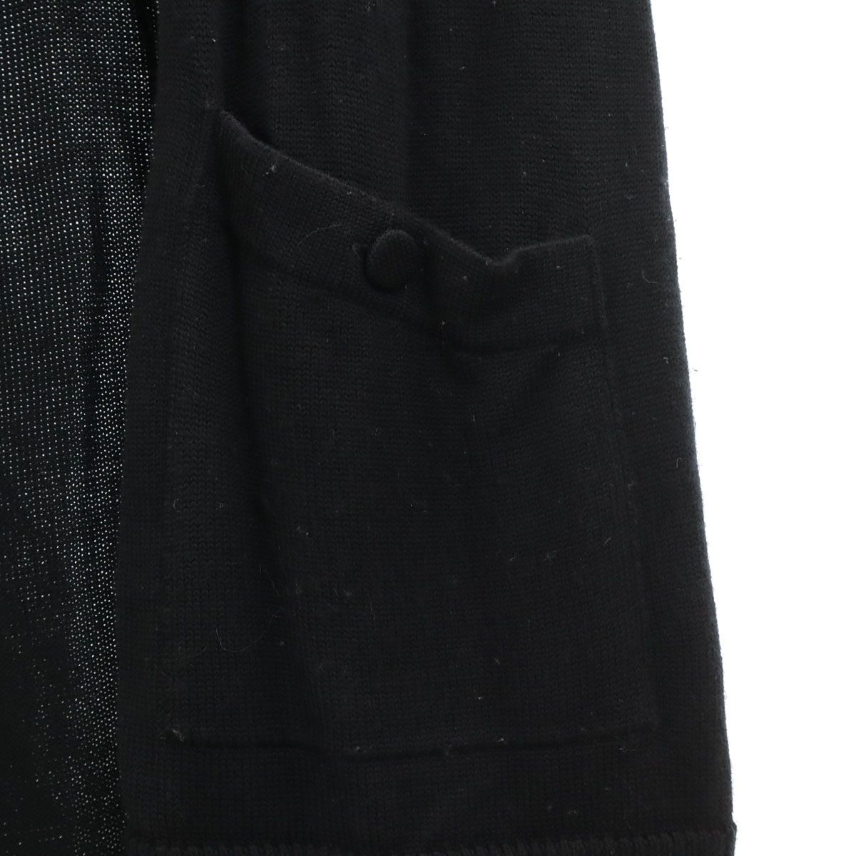 Rene ルネ 日本製 長袖 ロング ニットカーディガン 38 ブラック