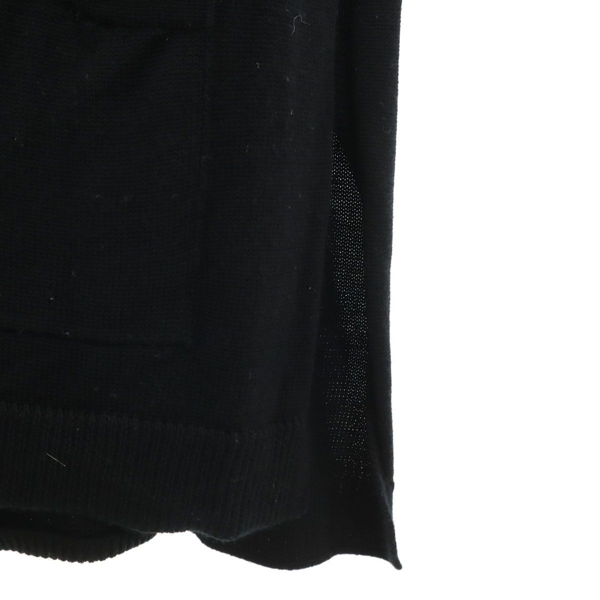 Rene ルネ 日本製 長袖 ロング ニットカーディガン 38 ブラック