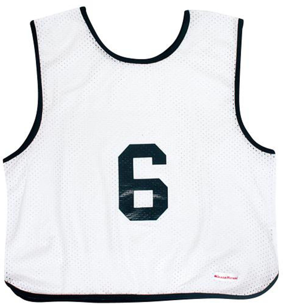 ミカサ MIKASA バレーボール  ゲームジャケットソフトバレー用レギュラーサイズ5枚セット ホワイト  GJSV05W ホワイト