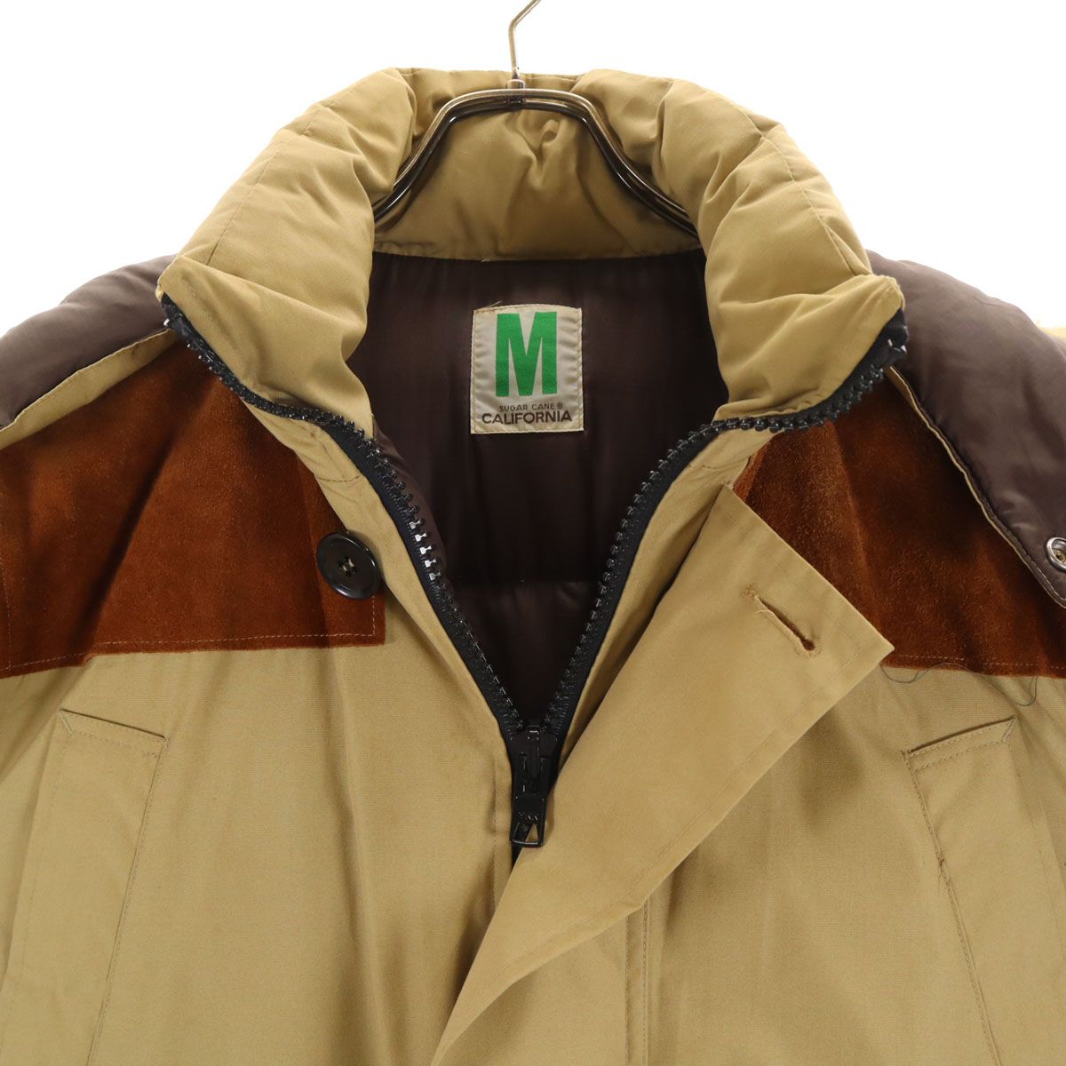 古着 SUGAR CANE シュガーケーン ダウンジャケット M ベージュ メンズ SUGAR CANE シュガーケーン ダウンジャケット M ベージュ メンズ 古着