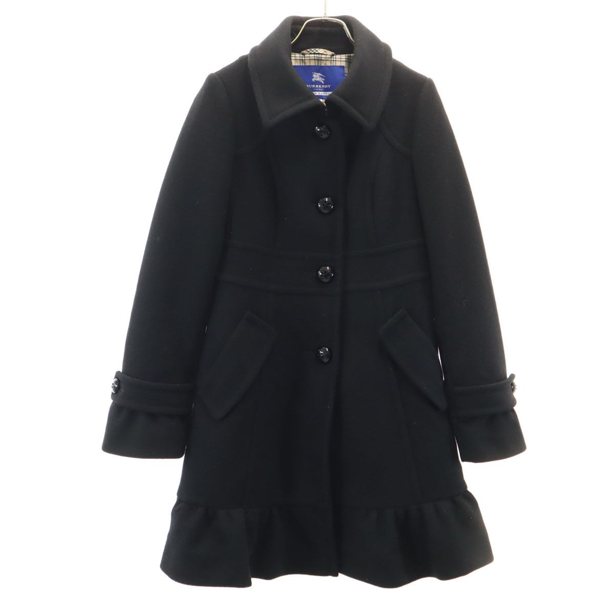 バーバリー　コート38 アンゴラ　ウール BURBERRY LONDON BLUE LABEL バーバリー ロンドン ブルーレーベル