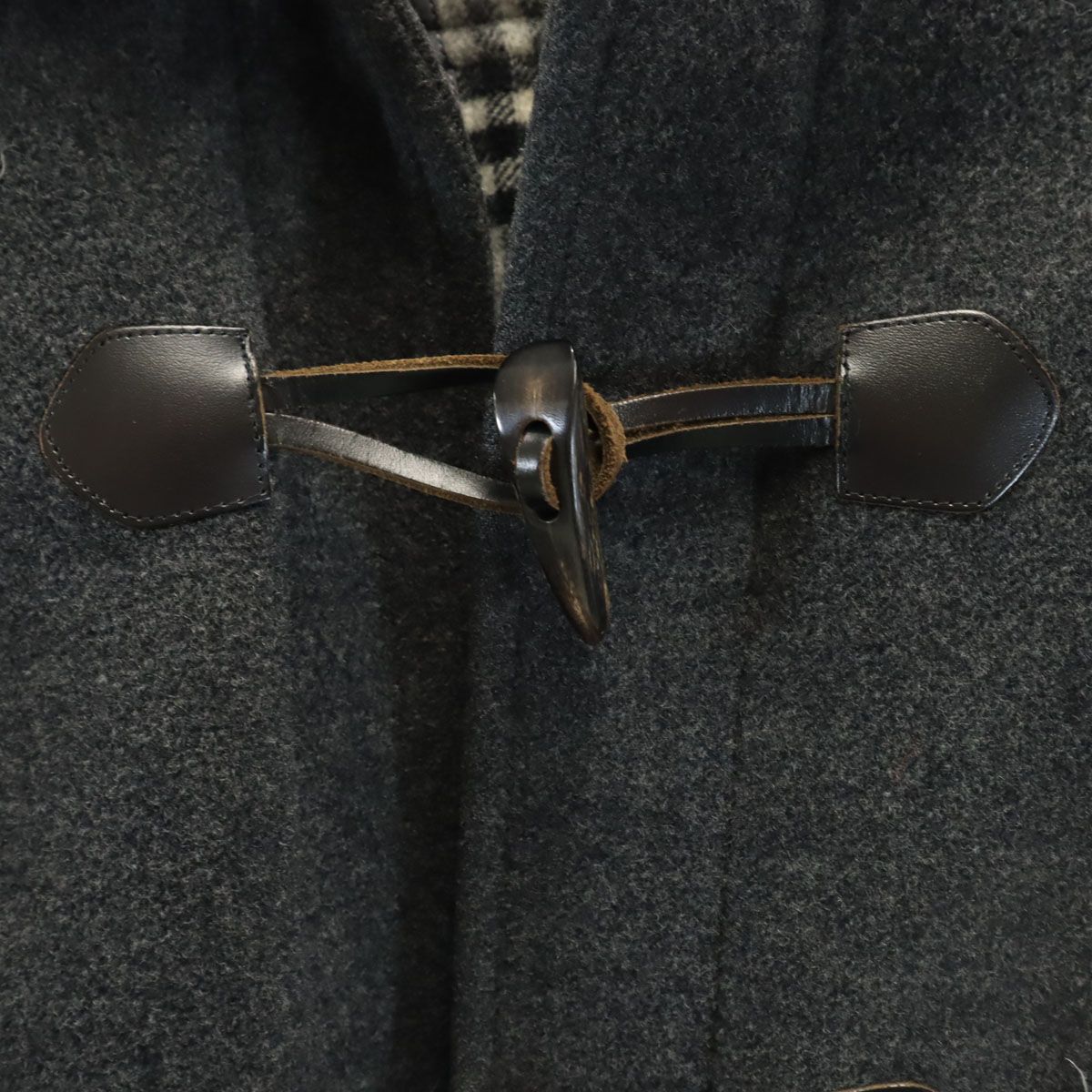  LONDON バーバリーロンドン メルトン ダッフルコート 140 A チャコールグレー 三陽商会 キッズ 古着 その他 コート