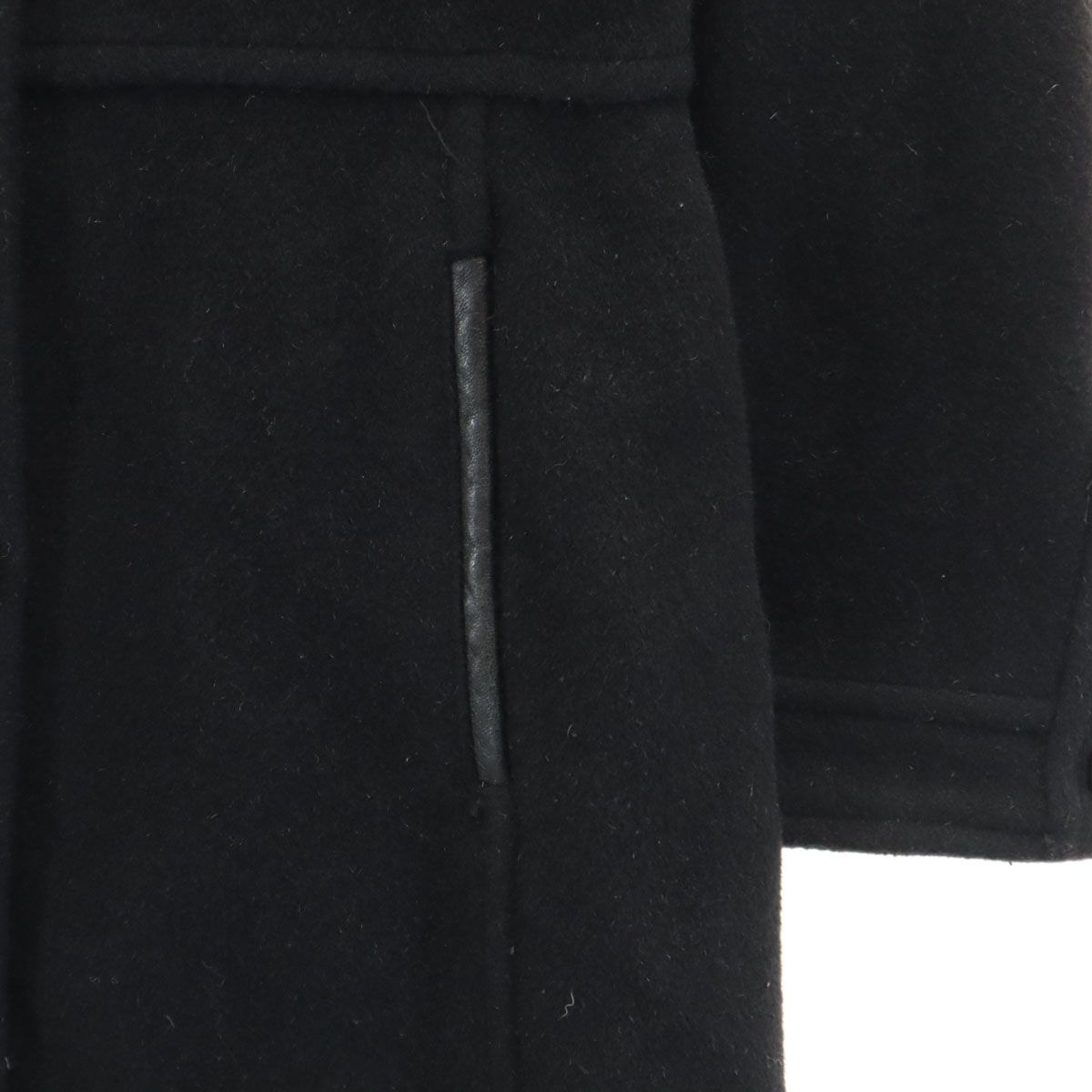 COACH コーチ メルトン ステンカラーコート XS ブラック レディース