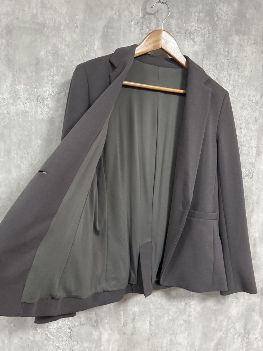 Emilyan エミリアン シンプル 無地 セットアップ ジャケット パンツ