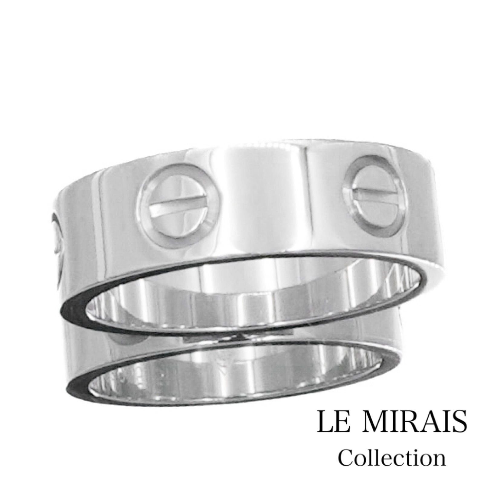 仕上済 カルティエ ラブリング WG 11号 11 51 K 18 レディース リング 指輪 CARTIER