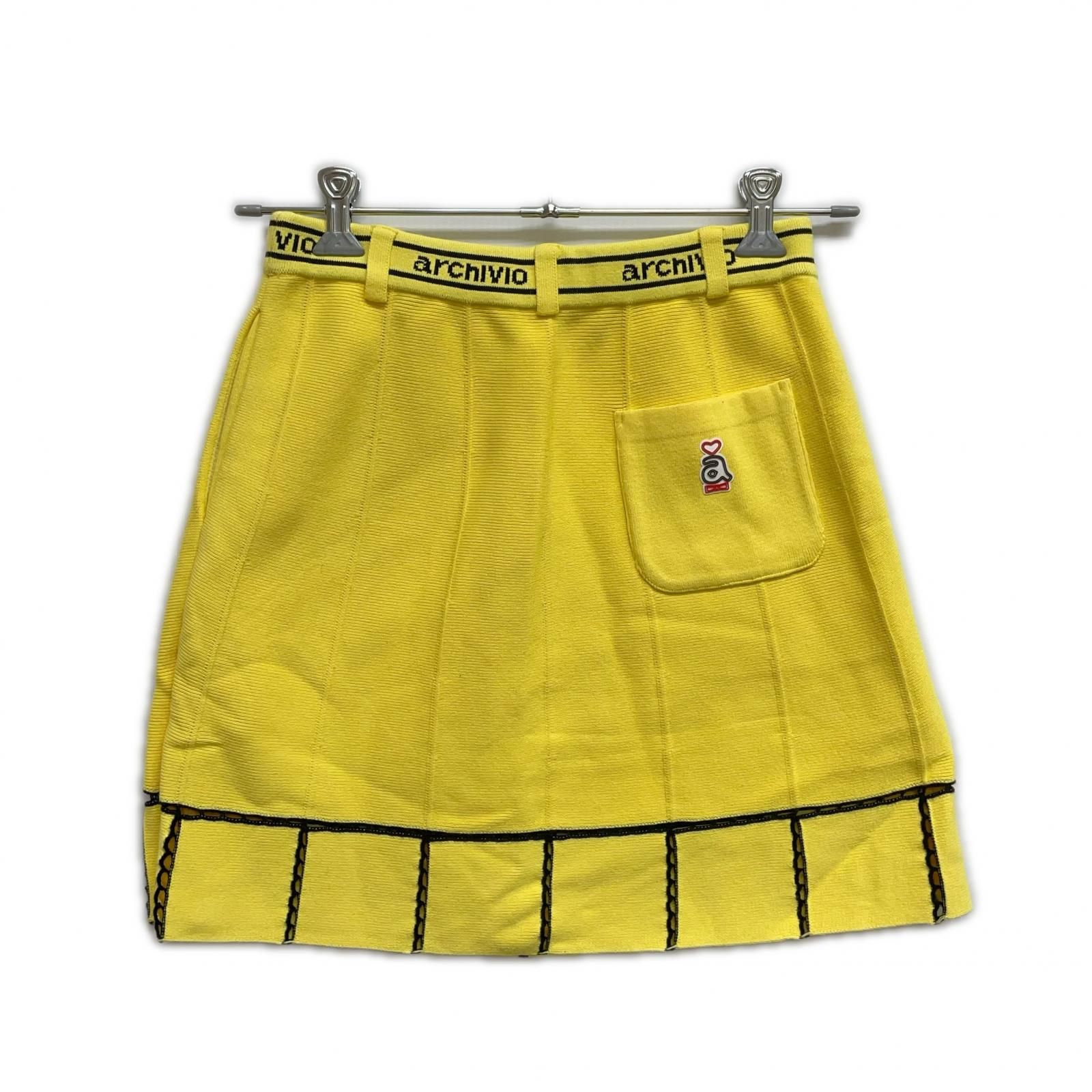 レディース アルチビオ archivio スカート 38(M) 黄 イエロー サマー