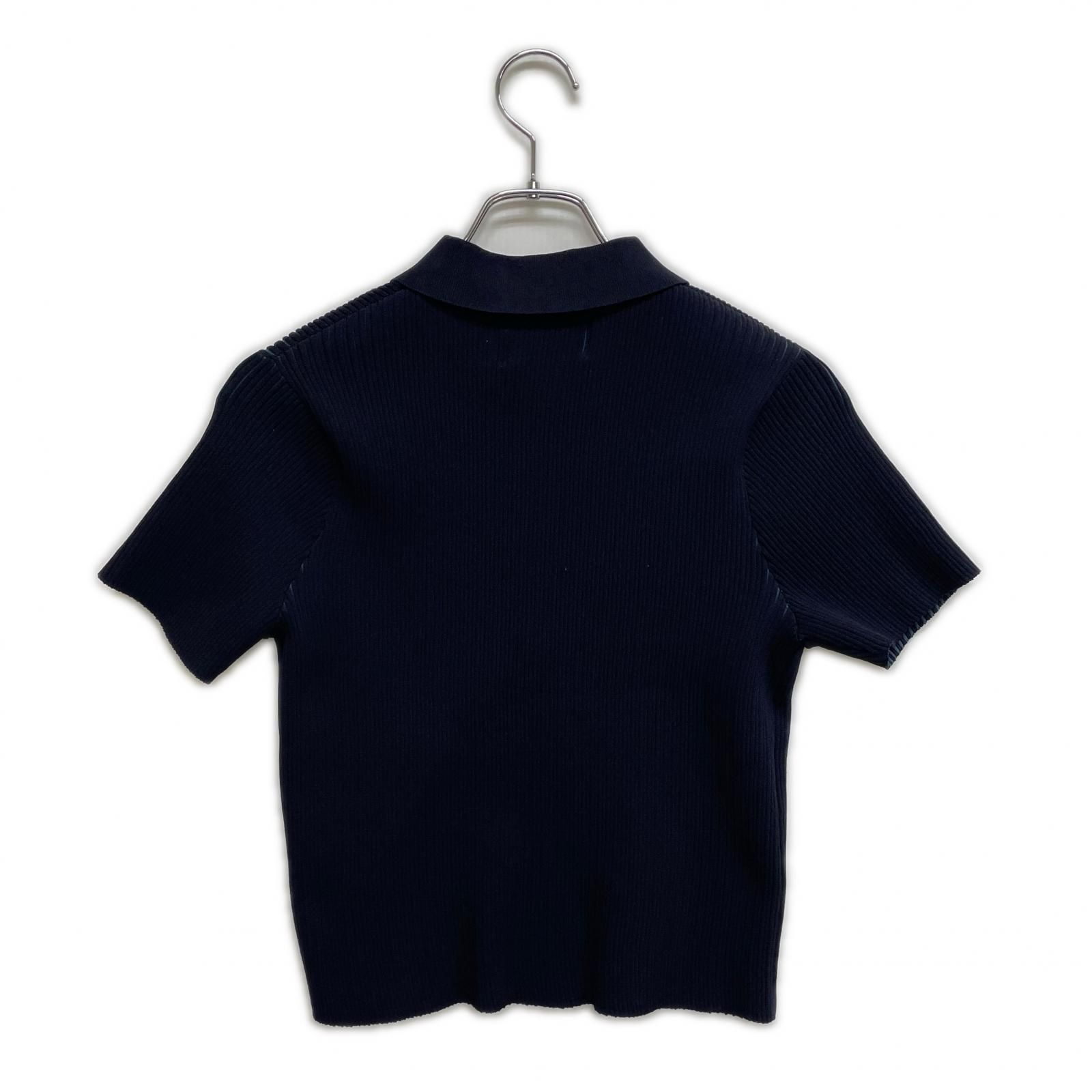 レディース ピージージー PGG ニット 0(S) 紺 ネイビー 半袖 ハーフ