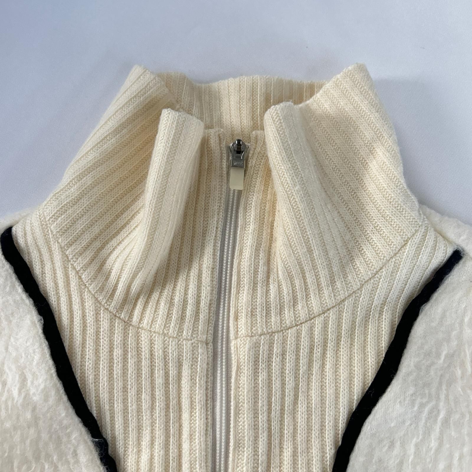 レディース ワック WAAC ニット 2(M) 白系 アイボリー ハーフジップ