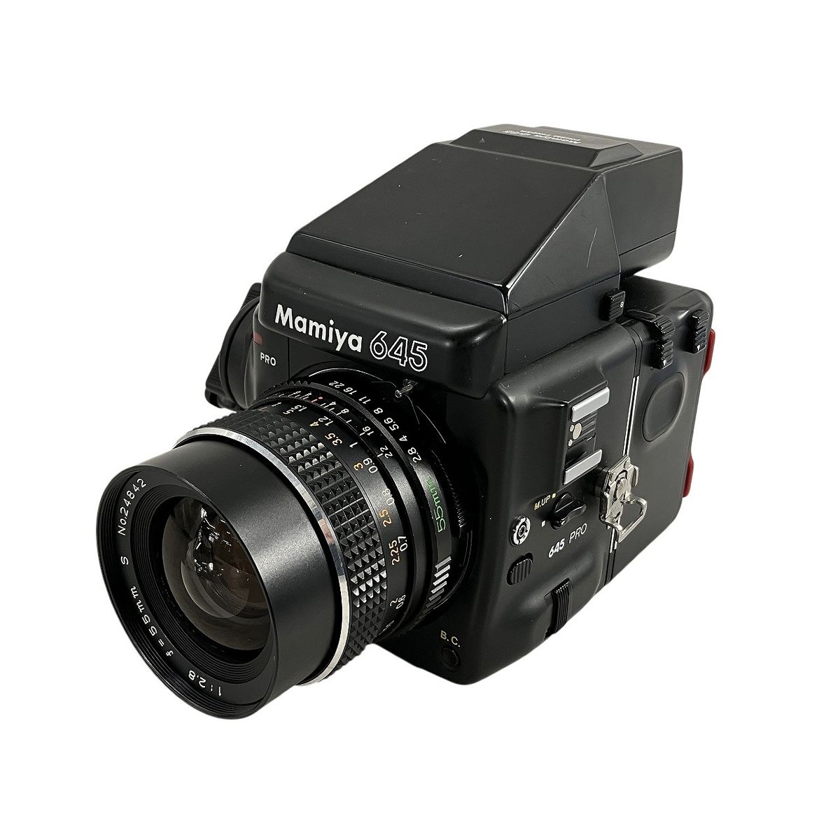 MAMIYA 645 SEKOR C 55 mm F 2.8 広角レンズ付き 645マウント 中判一眼レフカメラ マミヤ