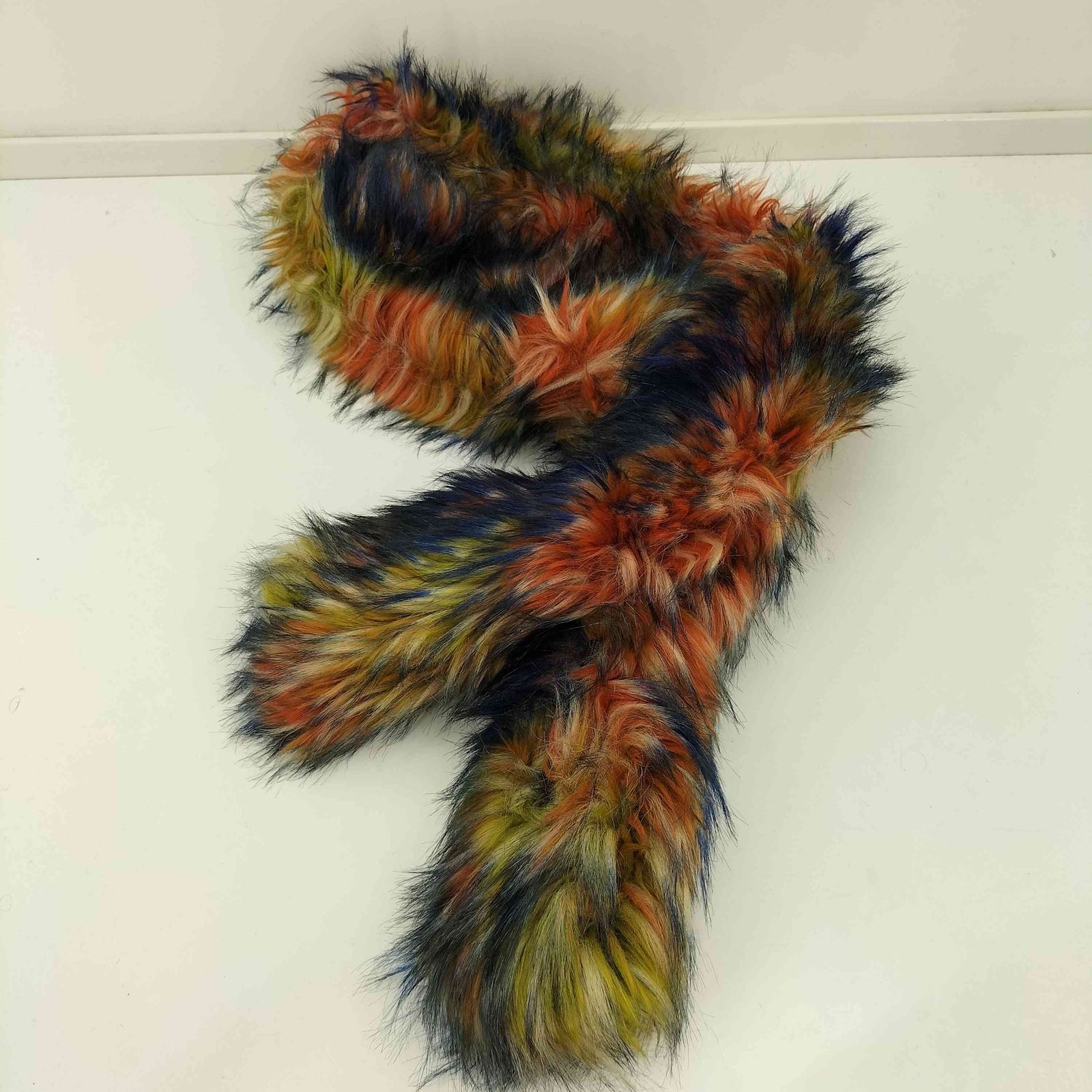 ツモリチサト TSUMORI CHISATO マルチカラー ファーマフラー