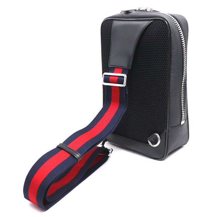 GUCCI グッチ ソフトGGスプリーム ベルトバッグ ボディバッグ ブラック 478325 ワンショルダー メンズ