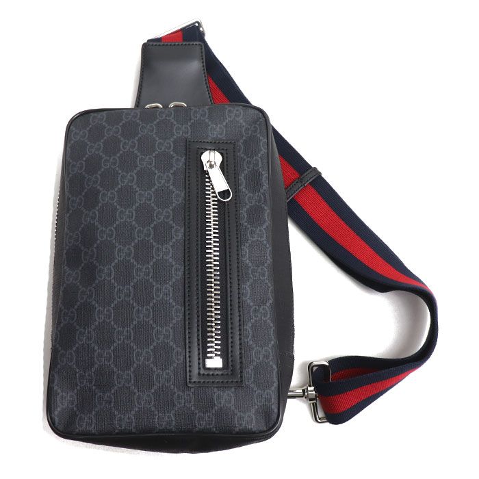 GUCCI グッチ ソフトGGスプリーム ベルトバッグ ボディバッグ ブラック 478325 ワンショルダー メンズ