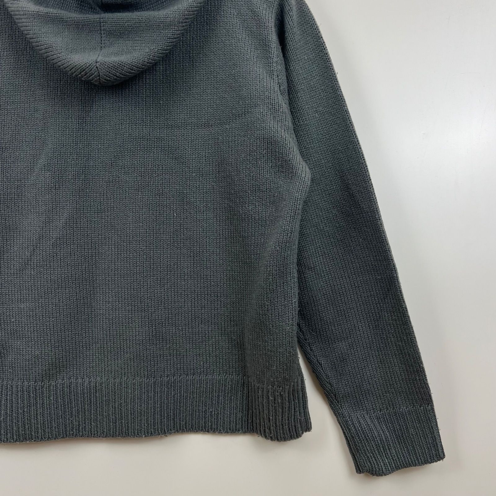 STUSSY 00s y2k archive acryl knit double zip hoodie S ステューシー