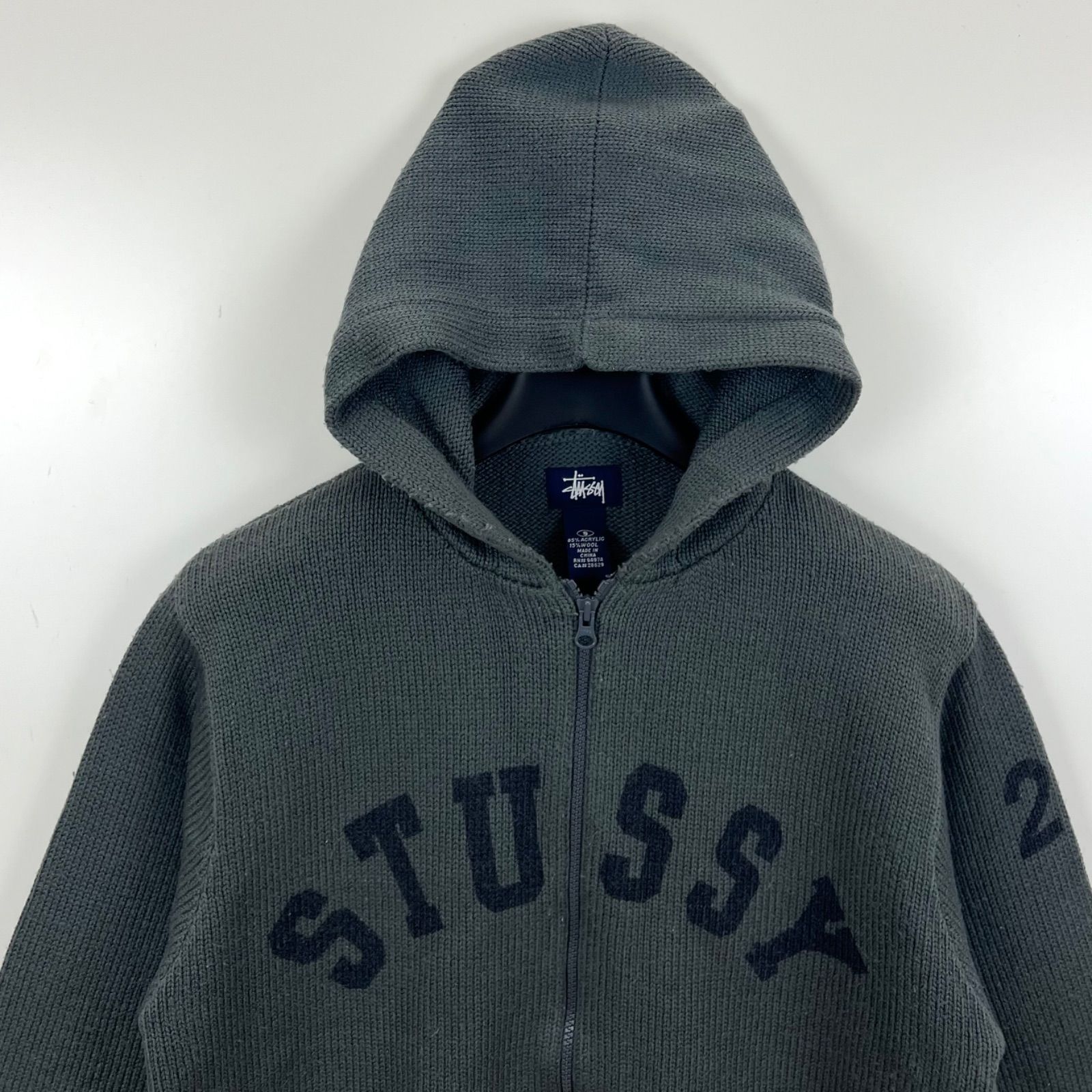 STUSSY CHUNKY KNIT ZIP HOODIEニットジップパーカー STUSSY CHUNKY KNIT ZIP HOODIEニットジップパーカー