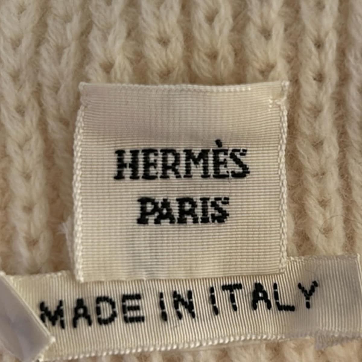 HERMES(エルメス) 長袖セーター サイズ36 S レディース - アイボリー