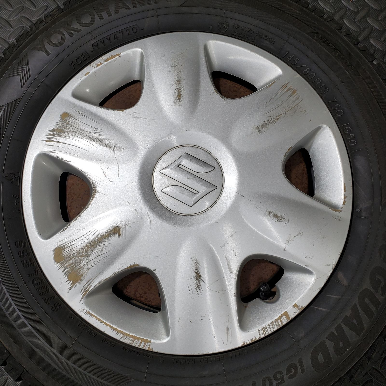 19 20年 ヨコハマ アイスガード iG 60 145 80 R 13 スズキ MRワゴン スタッドレスタイヤ 1269