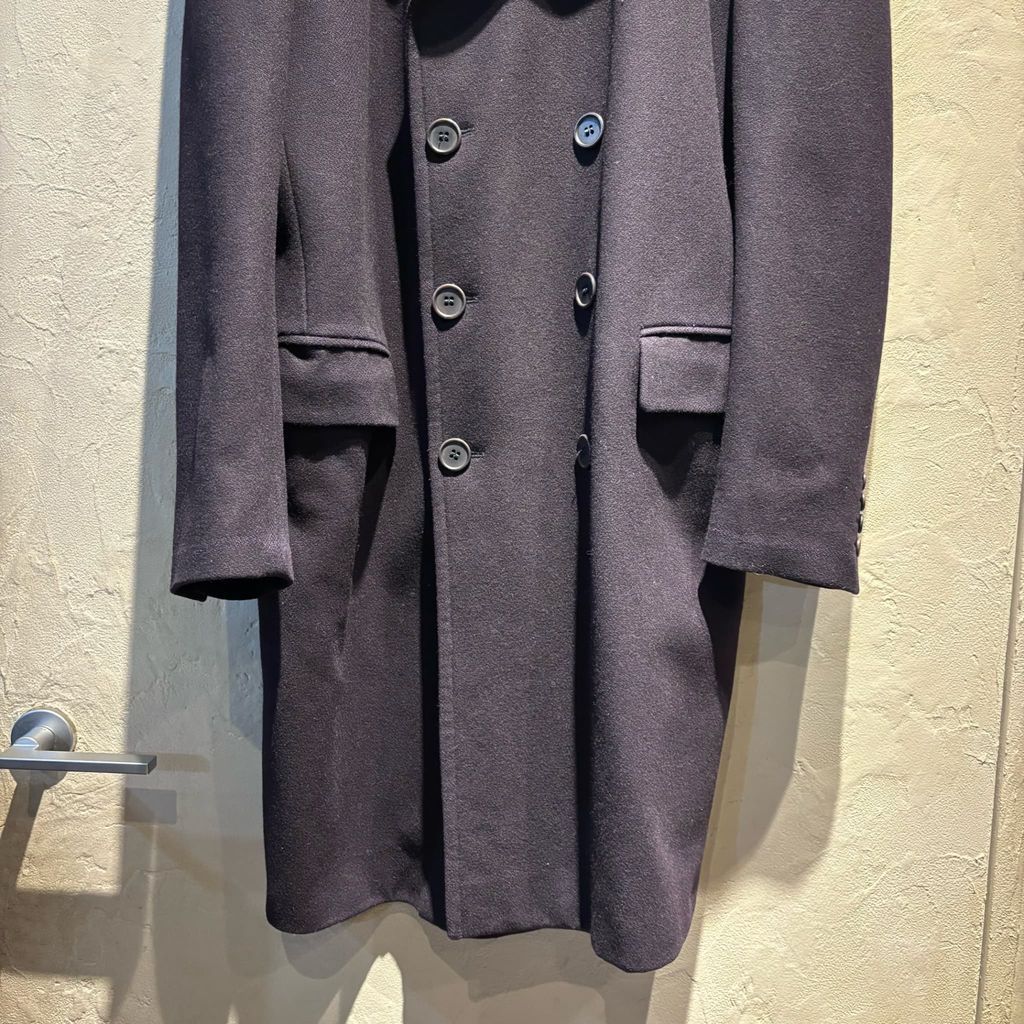 HELMUT LANG ヘルムートラング Black Label Double Breasted Wool Coat